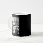 Mug Mème drôle de Sasquatch Selfie cool avec Santa Chr (Devant gauche)
