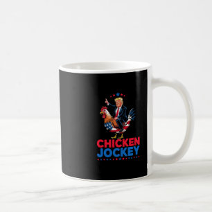 Mug Mème drôle de Trump Jockey de poulet
