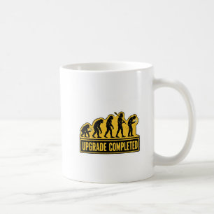 Mug Mème drôle d'évolution de mise à niveau terminée
