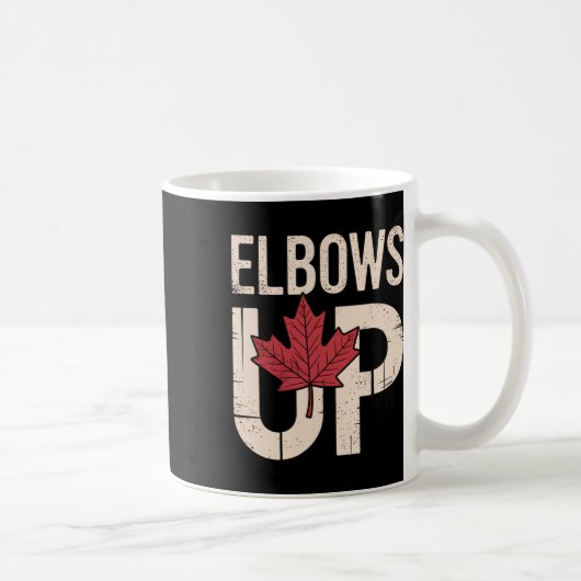 Mug Mème drôle du Canada les coudes levés (1) (Droite)