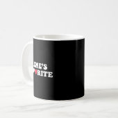 Mug Mème drôle Fils préféré Fille préférée Je suis le (Devant gauche)