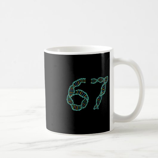 Mug Mème drôle numéro 67 Réplication ADN Science moléc (Droite)
