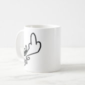 Mug Mème du doigt d'honneur (Devant gauche)