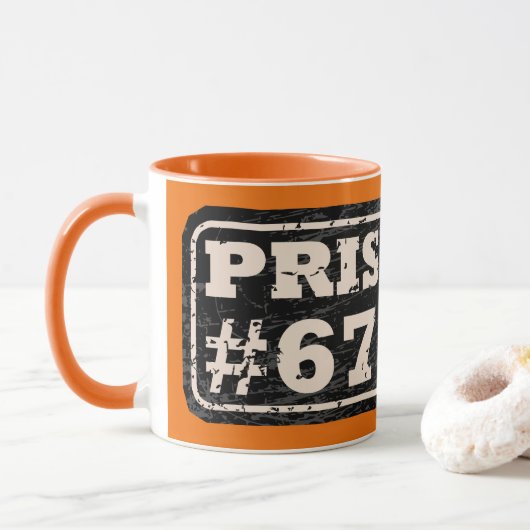 Mug Mème du Prisonnier 67 (Avec donut)