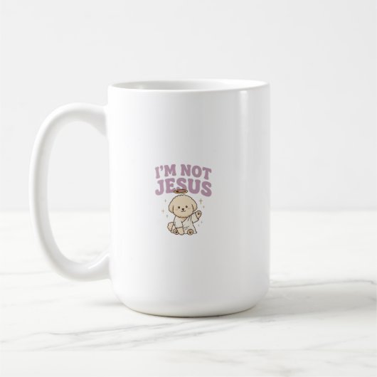 Mug mème esthétique de chien drôle en jésus (Gauche)