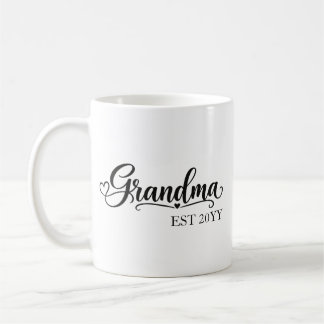 Mug Mémé établie avec année