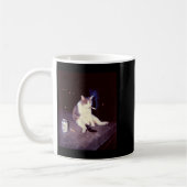 Mug Mème Fumeur Drôle Cigarette Kitten Brainrot Silly (Gauche)