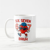 Mug Meme Funny 67 Six Seven Bruh Heart Valentines Men  (Gauche)