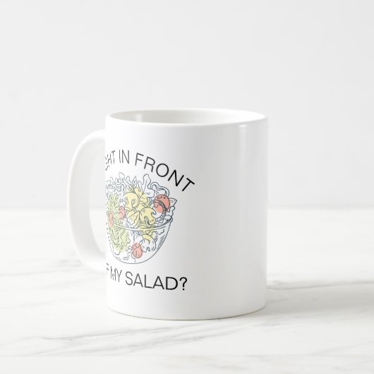 Mug Mème Gay : Juste Devant Ma Salade ? ! (Devant gauche)