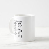 Mug Meme Genz Six Seven Things I Do In My Spare Time F (Devant gauche)