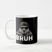 Mug Mème graphique drôle Capybara Bruh pour garçons fi (Gauche)