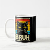 Mug Mème Graphique Drôle Cat Bruh Pour Garçons Filles  (Gauche)