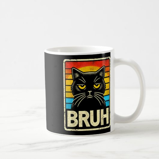 Mug Mème Graphique Drôle Cat Bruh Pour Garçons Filles  (Droite)