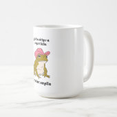 Mug Meme Grenouille Cowboy Mec Intelligent ou Odeur de (Devant droit)