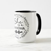 Mug Mémé Inspirante (Devant droit)