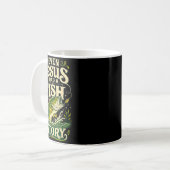 Mug Même Jésus avait un humour de poisson (Devant gauche)