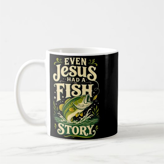 Mug Même Jésus avait un humour de poisson (Gauche)
