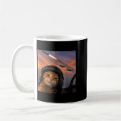 Mug Mème Kitty de l'escouade de selfie de pilote de ch (Gauche)