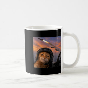 Mug Mème Kitty de l'escouade de selfie de pilote de ch