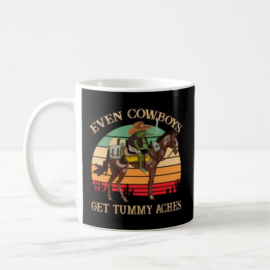 Mug Même les cow-boys obtiennent Tummy Aches Survivant (Gauche)