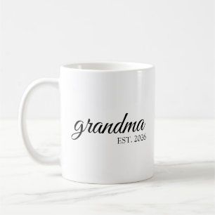 Mug Mémé minimaliste Date d'établissement