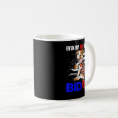 Mug Même mon chien déteste Biden USA Drapeau Pitbull T (Devant droit)