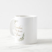 Mug Mémé, mon cœur est chez toi (Devant gauche)