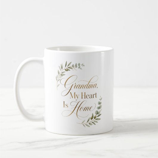 Mug Mémé, mon cœur est chez toi (Gauche)