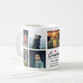 Mug Mémé nous t'aimons Script Petits-enfants Collage d (Devant gauche)