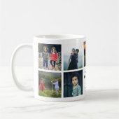 Mug Mémé nous t'aimons Script Petits-enfants Collage d (Gauche)