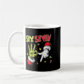 Mug Meme Number 67 Bro Slang Six Seven Christmas Hand (Gauche)