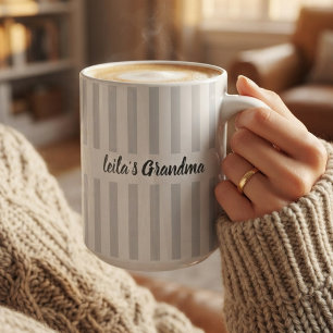 Mug Mémé ou Pépé Maman Tante Écriture Moderne Person