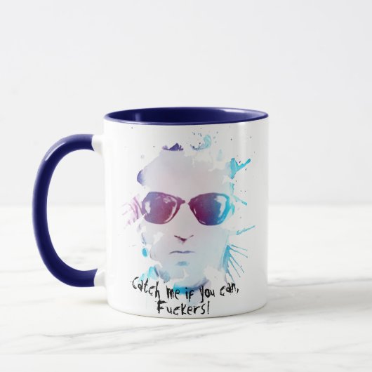 Mug Mème Personnalisable D.B. Cooper, Attrapez-Moi Si  (Gauche)