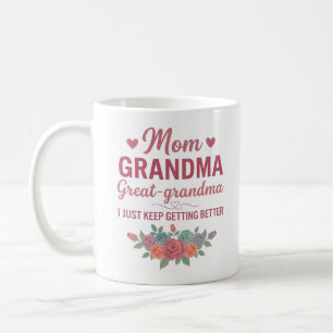 Mug Mémé pour femmes maman mémé arrière-grand-mère