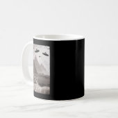 Mug Mème Ufo Chat - Selfie Chat Drôle Avec Ufos (Devant gauche)