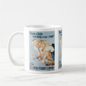 Mug Même un petit peu peut aider maintenant (Gauche)