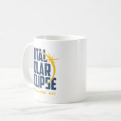 Mug Mémento de l'éclipse 2026 moderne (Devant gauche)