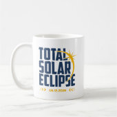 Mug Mémento de l'éclipse 2026 moderne (Gauche)