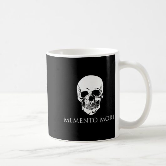 Mug Memento Mori avec le crâne (Droite)