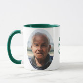 Mug Mémoire Affectueuse 2 Cadeau Mémorial Photo Vert (Gauche)