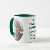 Mug Mémoire Affectueuse 2 Cadeau Mémorial Photo Vert (Devant gauche)