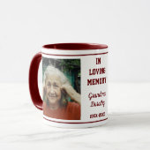 Mug Mémoire Amoureuse De Grand-Mère 2 Souvenir De La P (Devant gauche)