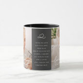 Mug Mémoire d'amour Moderne Élégant Mémorial Photo de (Centre)