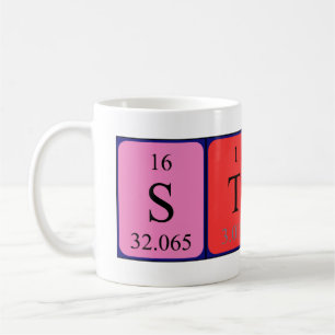 Mug Mémoire de nom de table périodique Starla