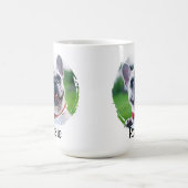 Mug Mémoire de photo d'animal de compagnie Chien Chat (Centre)