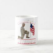 Mug Mémoire du drapeau américain patriotique (Centre)