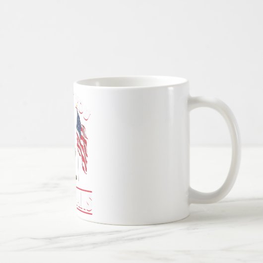 Mug Mémoire du drapeau américain patriotique (Droite)