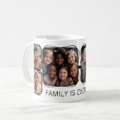 Mug Mémoire moderne 6 Photo Collage Modèle Blanc C00 (Devant gauche)