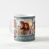 Mug Mémoire moderne 6 Photos Collage Modèle gris C13 (Devant gauche)