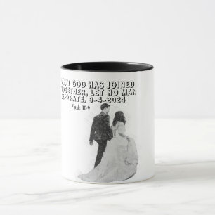 Mug Mémoire personnalisé de la mariée avec verset bibl